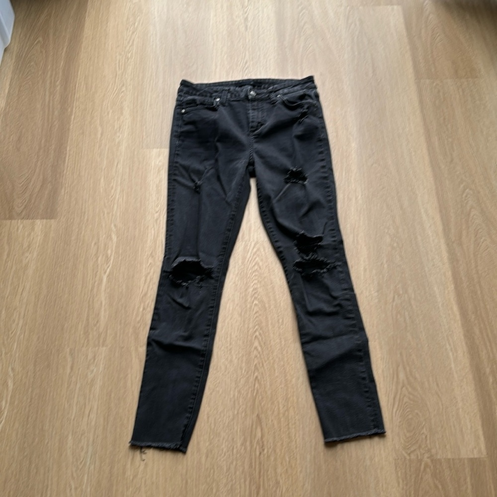 Joes Jeans, Black Ripped Jeans, Size 28